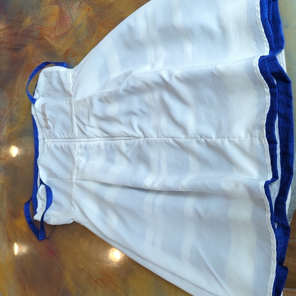 Ann Taylor Loft Blue and White Dress Size 0 - Picture 9 of 13